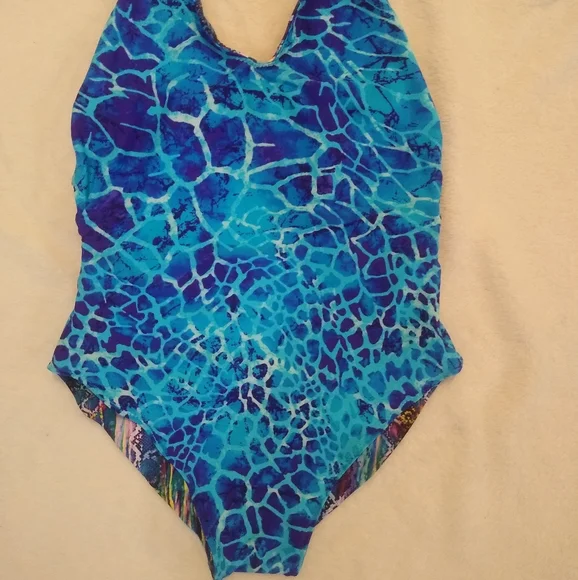 Savage swim reversible "STRIKER" one piece Swimsuit bikini bathing suit sz SMALL - Picture 4 of 12